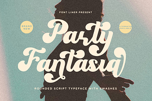 Party Fantasia - Rounded Script Font, a Script Font by Font Liner