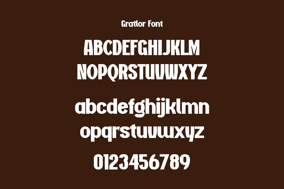 Gratlor - Bold Condensed Fonts, a Sans Serif Font by Iqsiart Studio (Photo 12 of 14)