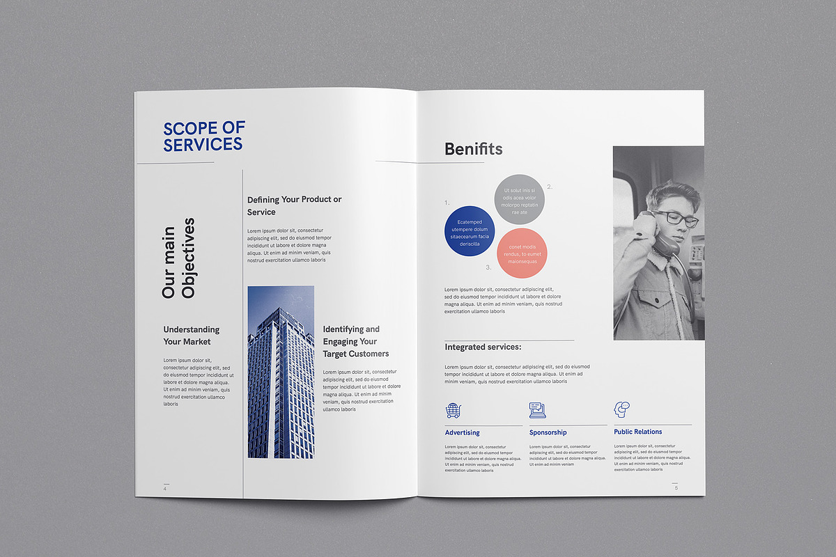 Marketing Proposal | InDesign, Word, a Brochure Template by BrochuresFactory (Photo 4 of 12)
