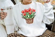 Christmas Flower Watercolor Clipart, an Illustration by Sublimation Artist (Thumbnail 4 of 6)