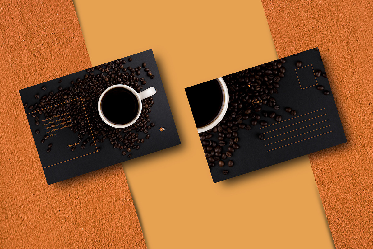 Coffee Postcard, a Card Template by Meknya (Photo 5 of 5)