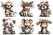 Whimsical Easter Animals Clipart, an Illustration by Daily.Designs (Thumbnail 6 of 7)
