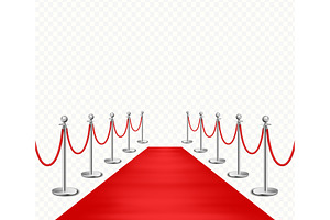 Red carpet walkway, a Decorative Illustration by Yayasya
