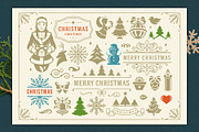 Christmas Retro Design Bundle, a Poster Template by Vasya Kobelev (Thumbnail 9 of 11)