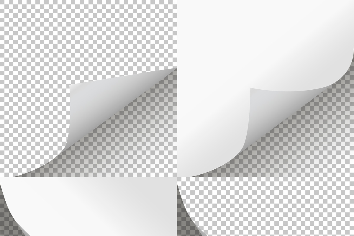 Pages curl set, a Background Graphic by VIVAT Design Studio