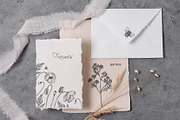 WILDFLOWERS Hand-drawn Line Art, a Seasonal Illustration by Navenzeles (Thumbnail 5 of 13)