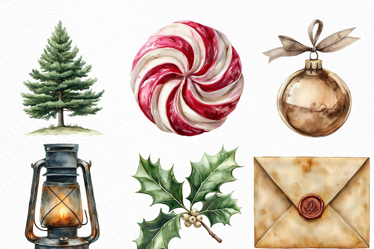 Neutral Christmas Clipart, an Illustration by Craft Nest (Photo 5 of 6)
