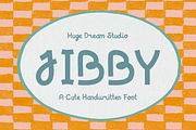 Jibby – A Cute Handwritten Font, a Handwritten Font by Huge Dream Studio (Thumbnail 1 of 8)