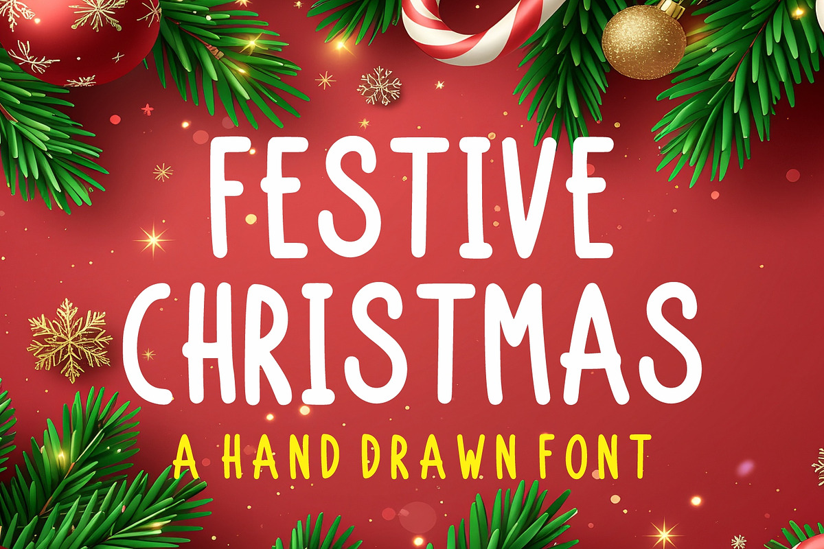 Festive Christmas, a Font by Limited.studio (Photo 1 of 6)