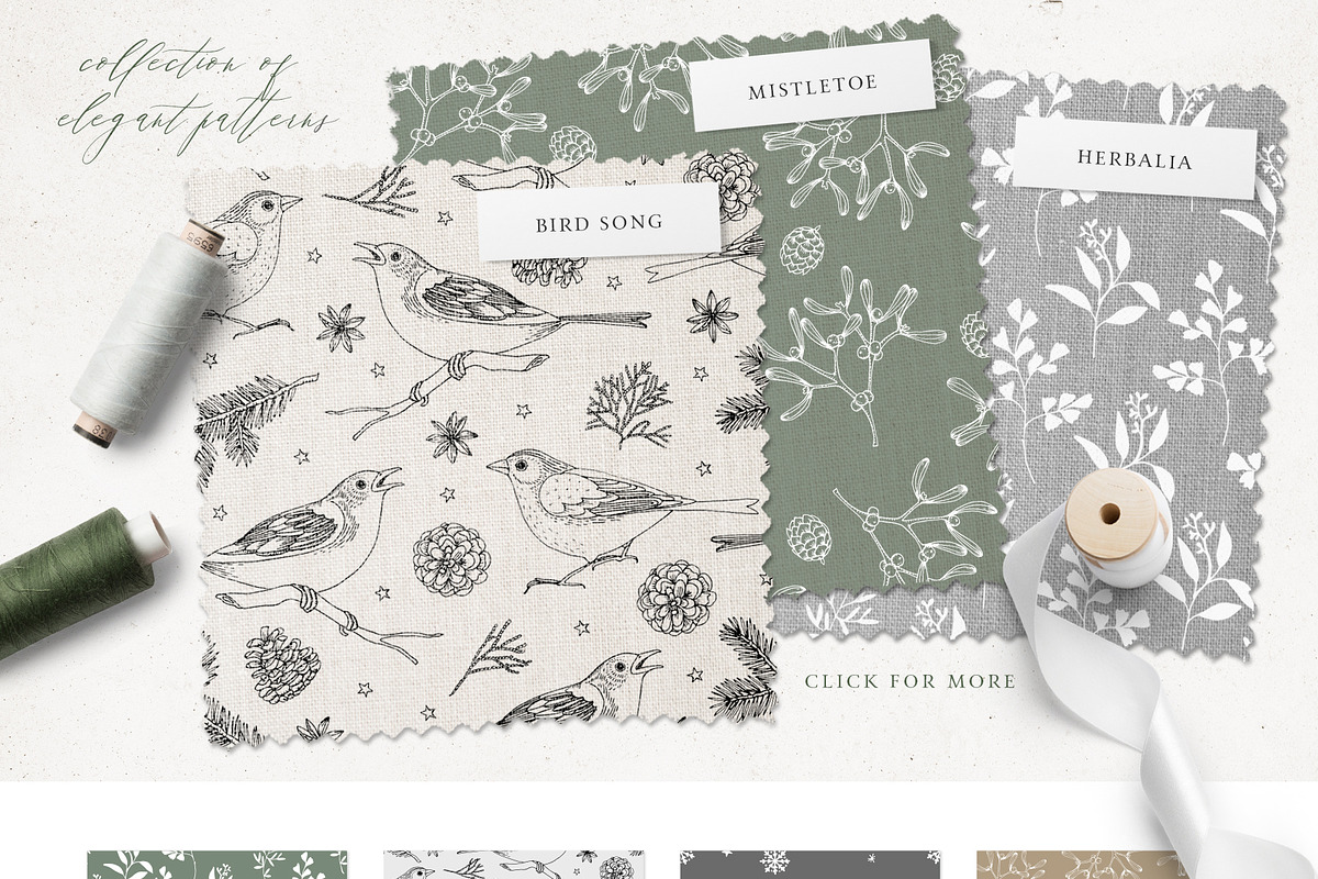 Elegant Christmas collection, an Animal Illustration by Tabita's shop (Photo 10 of 12)