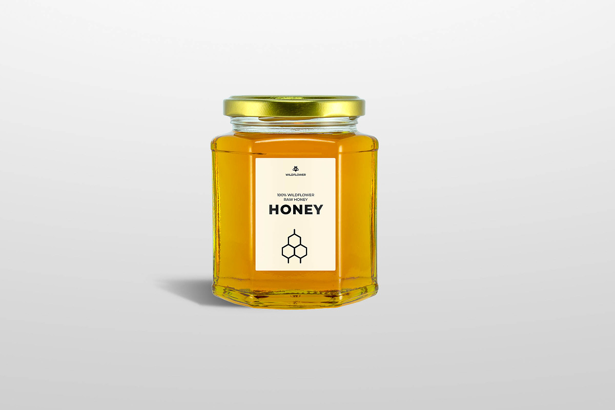 Honey - Jar mockup, a Packaging Mockup by Makestudio (Photo 4 of 7)
