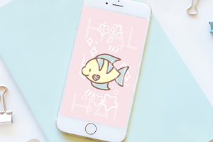 Cute Fish Procreate Stamp Brushes