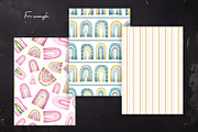 Watercolor Boho Rainbows Set, an Object Graphic by OrangePeafowlArt (Thumbnail 14 of 16)