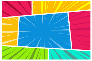 Comic book page divided by, an Illustration by Things for designers