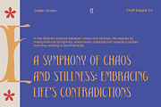Dallen Drawn, a Serif Font by Craft Supply Co. (Thumbnail 2 of 8)