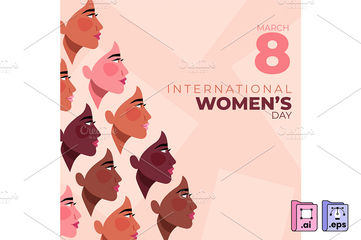 Flat International Women's Day, a Person Illustration by MISS CHATZ (Photo 1 of 3)