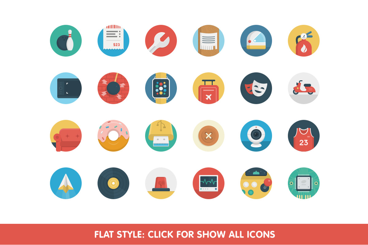 Get Ballicons 2 Vol.2: Flat Icons Set preview 2