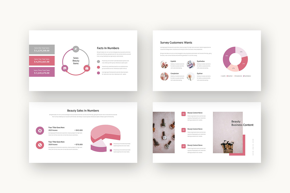 Huio : Beauty Brand Powerpoint, a Presentation Template by Punkl Camp (Photo 8 of 16)