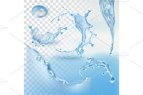 Water Splashes Elements