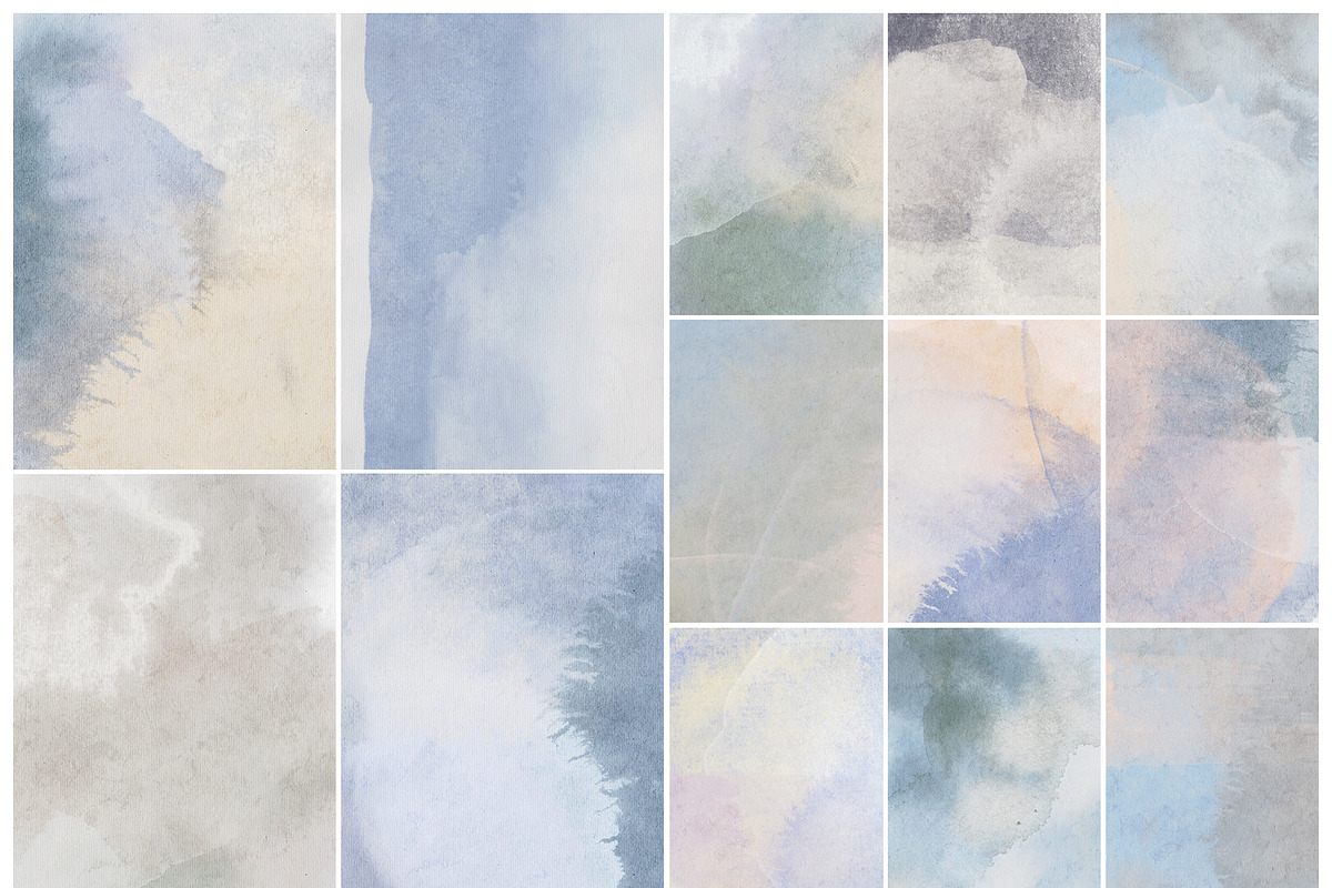 Mistline Cloud Watercolor Textures, a Background Graphic by alonahaidash (Photo 11 of 17)