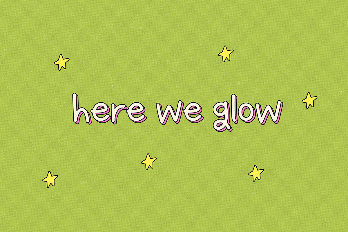 GLOWING NOTES | CUTE FONT, a Handwritten Font by Maria Feliz Fonts (Photo 6 of 10)