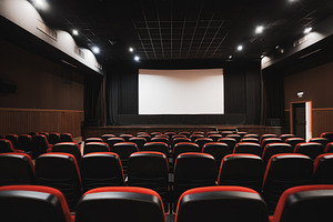 Empty cinema auditorium interior, a Sports & Recreation Photo by SkyNext