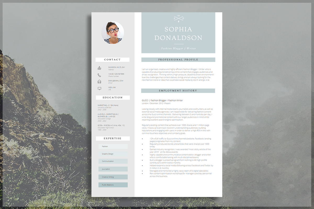 CV | Resume Template, a Resume Template by introDuice - CV / Resumes (Photo 1 of 6)