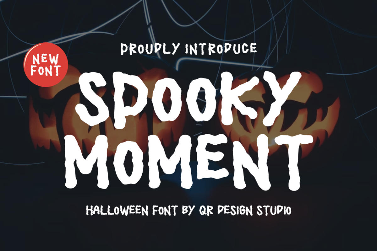 Spooky Moment - Halloween Font, a Handwritten Font by QR Design Studio (Photo 1 of 7)