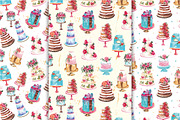 Watercolor wedding cake, a Decorative Illustration by martynmarin (Thumbnail 3 of 4)