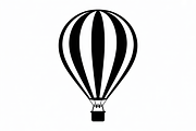 Hot Air Balloon Silhouette Bundle, an Illustration by hafijul (Thumbnail 2 of 5)