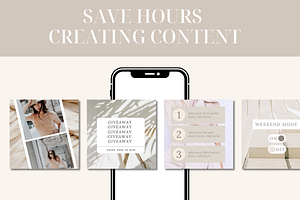 Neutral Canva Instagram Templates