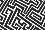 Monochrome Maze Patterns, a Pattern Graphic by Gudiny (Thumbnail 3 of 13)
