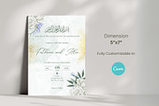 Islamic floral Wedding Invitation, an Invitation Template by cmatworks (Thumbnail 2 of 3)