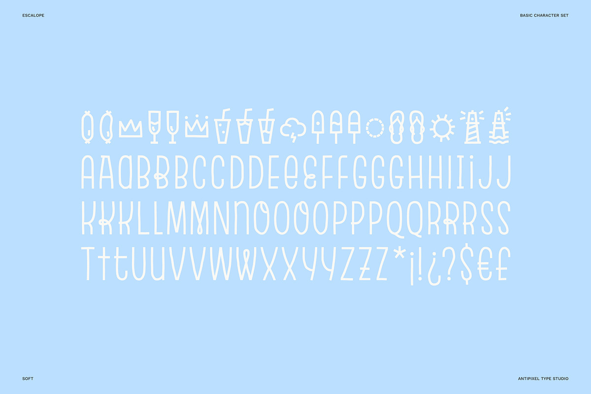Escalope, a display handwritten font preview 2