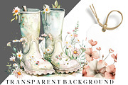 Pastel Spring Cottage Clipart Bundle, an Illustration by DreamCafeArt (Thumbnail 8 of 8)
