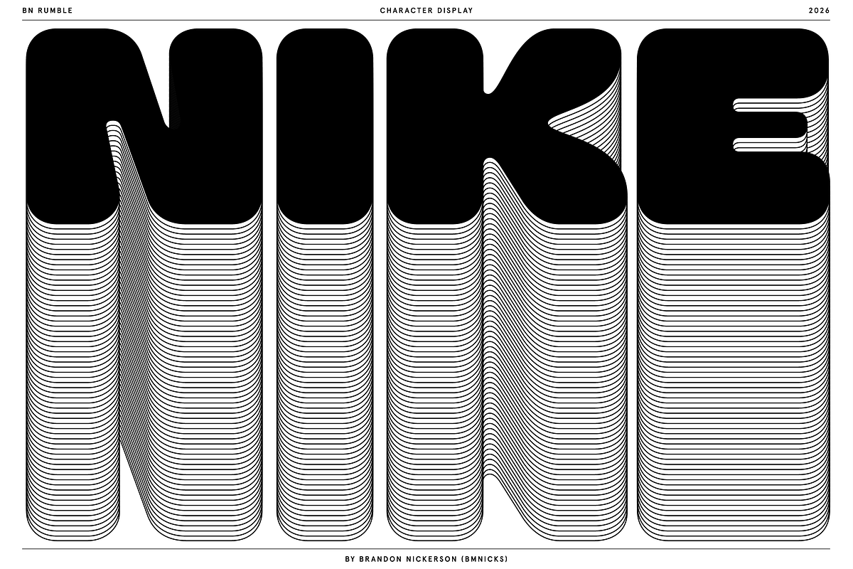 BN Rumble, a Sans Serif Font by Bnick (Photo 8 of 16)