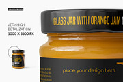 Glass Jar with Orange Jam Mockup Set, a Cups & Container Mockup by Country4k (Thumbnail 3 of 4)