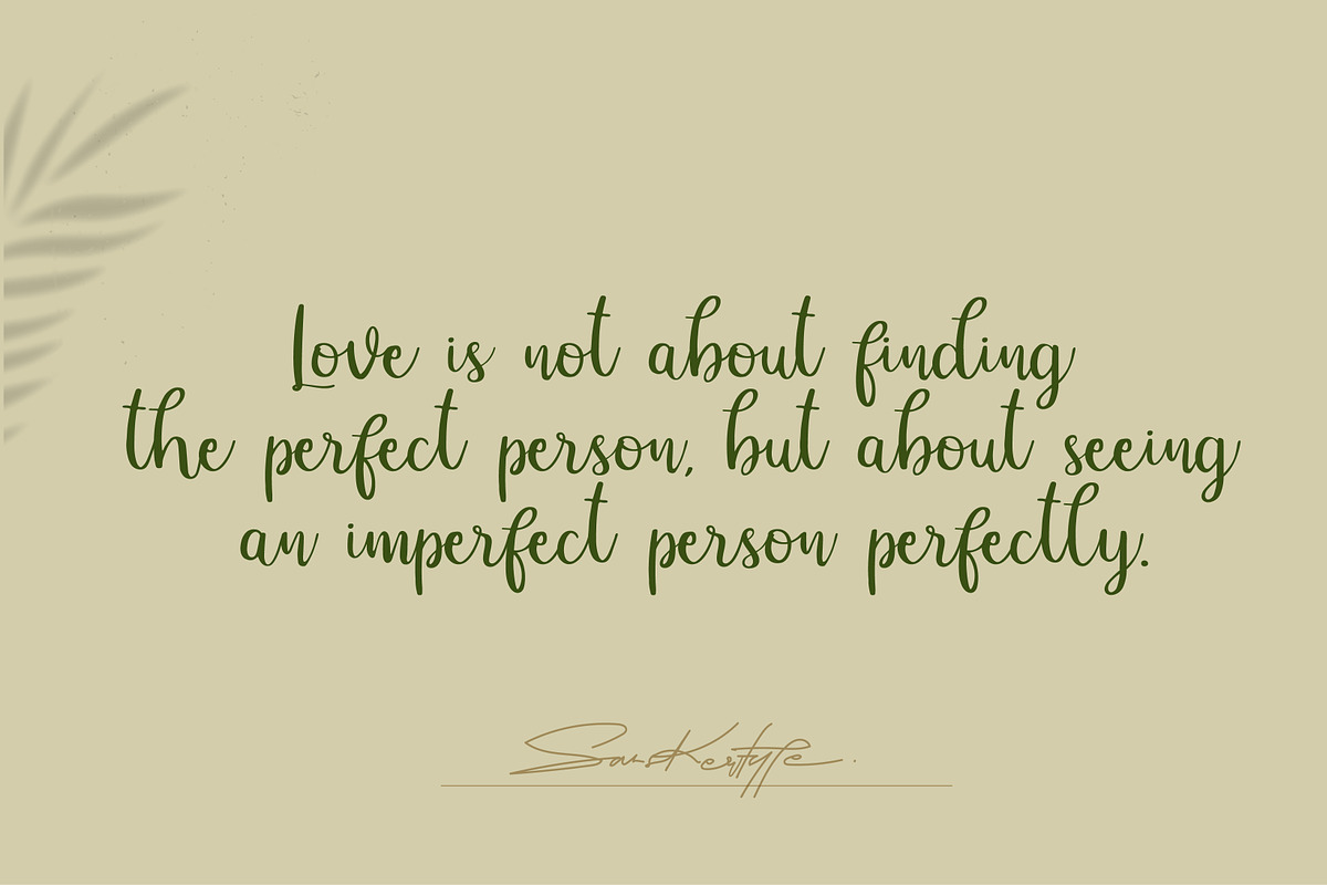 Cathaline - Modern Script, a Font by Sanskertype Studio (Photo 8 of 9)