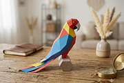Macaw parrot - 3d papercraft, a Card Template by PAPER amaze (Thumbnail 2 of 4)