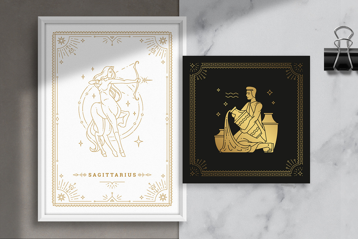 Astrology Zodiac Collection, an Animal Illustration by Vasya Kobelev (Photo 3 of 11)