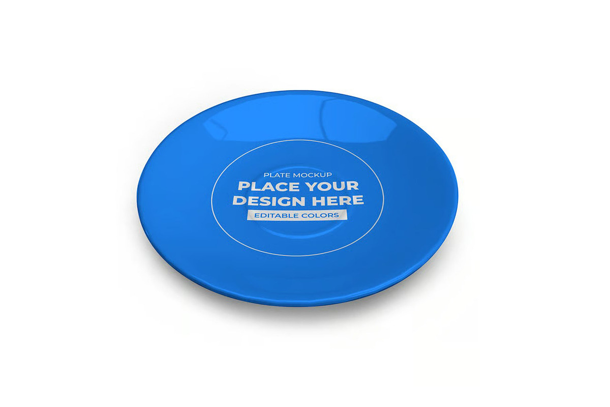 Plate Dish Mockup Template Set, a Household Mockup by DesignRushMarket (Photo 9 of 11)