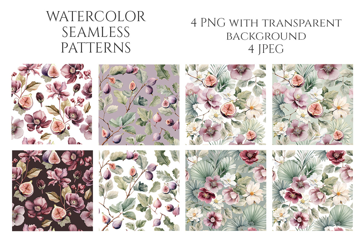 Watercolor Violet History Floral, an Object Illustration by Evgeniia (Photo 6 of 9)