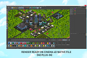 Cartoon Low Poly Town City Pack, an Environmental 3D Model by Anton Moek (Thumbnail 11 of 11)