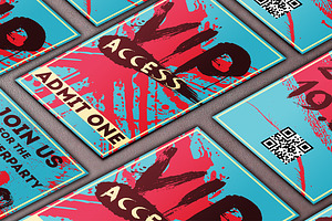 Colourful VIP pass
