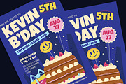 Playful Birthday Flyer, a Flyer Template by Gumico Studio. (Thumbnail 3 of 3)
