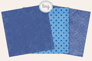 Blue Jean Digital Scrapbook Papers, a Pattern Graphic by Lavender Mint Graphics (Thumbnail 4 of 5)