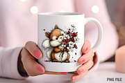 Whimsical Spring Squirrel Clipart, an Illustration by Craft Nest (Thumbnail 8 of 11)