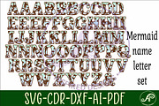 Mermaid alphabet set. 2 layer letter, an Object Graphic by A P Inspired Designs (Thumbnail 7 of 7)