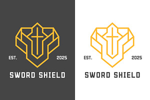Sword Shield Logo Design Icon, a Branding & Logo Template by Morvana Crew