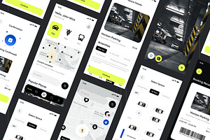 Filllo Parking Space Booking App UI
